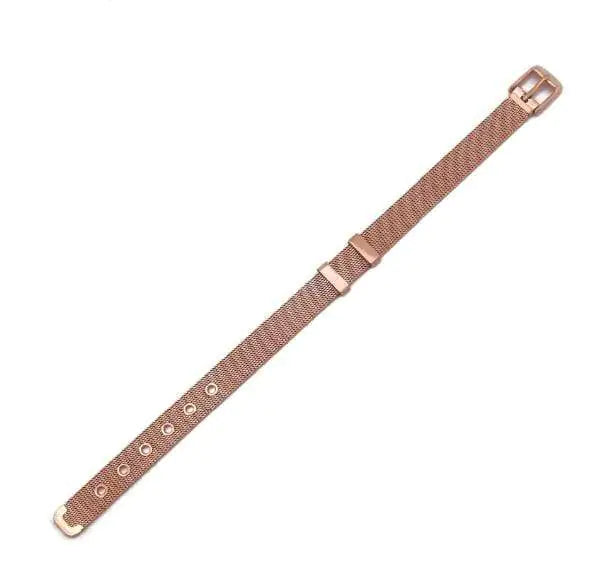 Rose Gold Stainless Steel Slider Bracelet