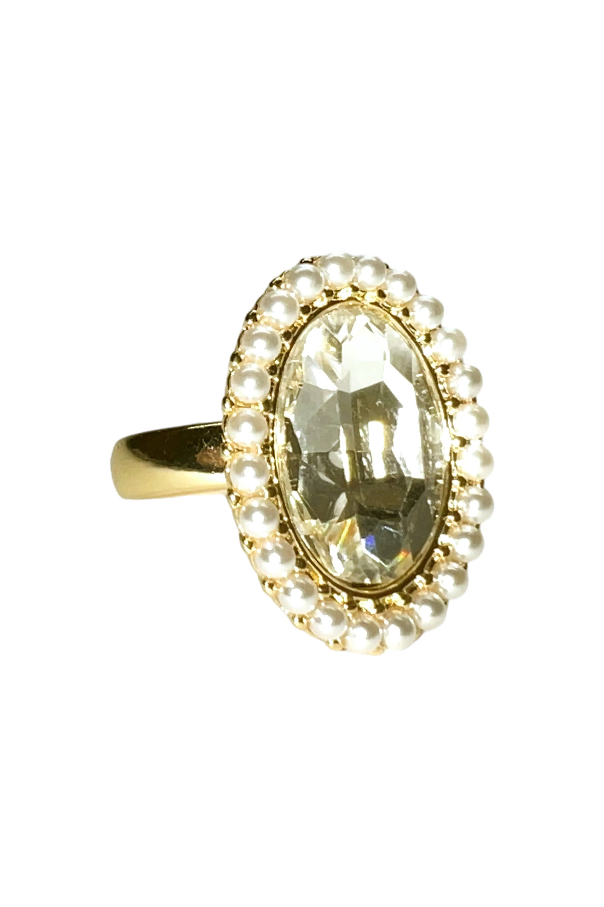 Crystal Rhinestone Cocktail Ring